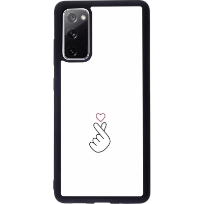 Samsung Galaxy S20 FE 5G Case Hülle - Silikon schwarz Valentine 2024 heart by Millennials