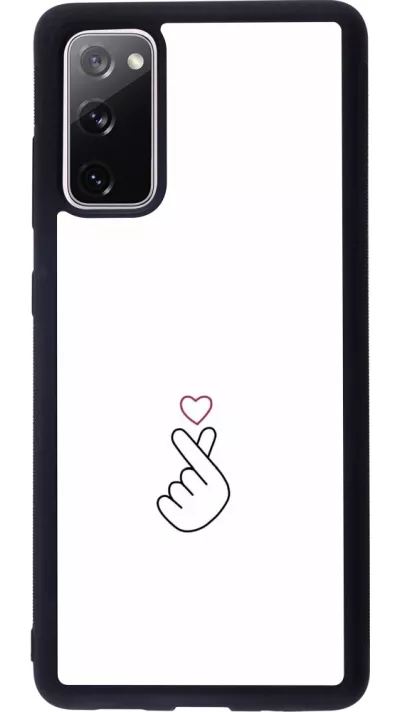 Coque Samsung Galaxy S20 FE 5G - Silicone rigide noir Valentine 2024 heart by Millennials