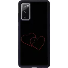Samsung Galaxy S20 FE 5G Case Hülle - Silikon schwarz Valentine 2023 attached heart