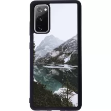 Samsung Galaxy S20 FE 5G Case Hülle - Silikon schwarz Winter 22 snowy mountain and lake