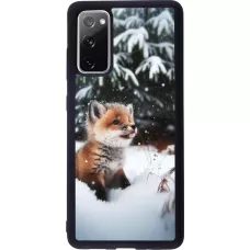 Samsung Galaxy S20 FE 5G Case Hülle - Silikon schwarz Weihnachten 2023 Fuechslein Tanne