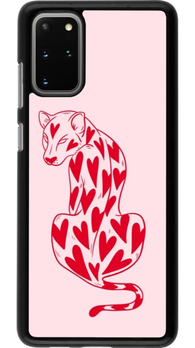 Coque Samsung Galaxy S20+ - Leopard with hearts 2026