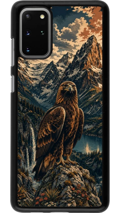 Coque Samsung Galaxy S20+ - Linocut Aigle Royal