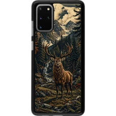 Samsung Galaxy S20+ Case Hülle - Linocut Reh