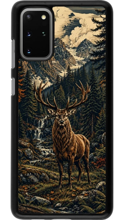 Coque Samsung Galaxy S20+ - Linocut Cerf