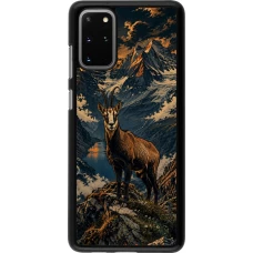 Samsung Galaxy S20+ Case Hülle - Linocut Gämse
