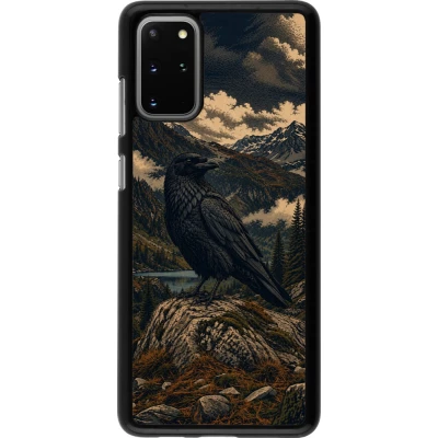 Coque Samsung Galaxy S20+ - Linocut Grand Corbeau