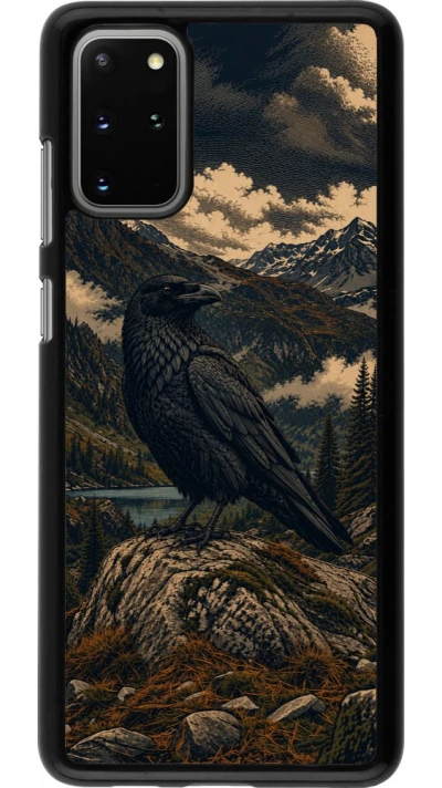 Coque Samsung Galaxy S20+ - Linocut Grand Corbeau