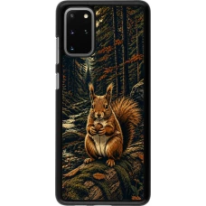 Samsung Galaxy S20+ Case Hülle - Linocut Eichhörnchen