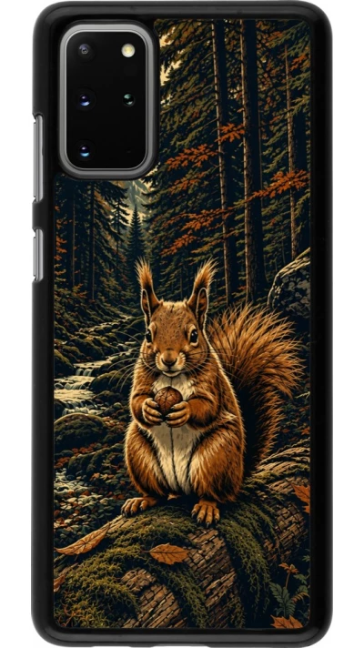 Coque Samsung Galaxy S20+ - Linocut Ecureuil