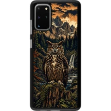 Samsung Galaxy S20+ Case Hülle - Linocut Uhu