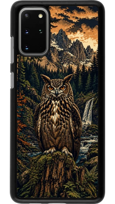 Coque Samsung Galaxy S20+ - Linocut Grand-Duc