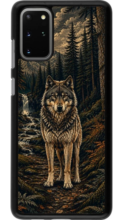 Coque Samsung Galaxy S20+ - Linocut Loup