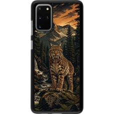 Samsung Galaxy S20+ Case Hülle - Linocut Luchs