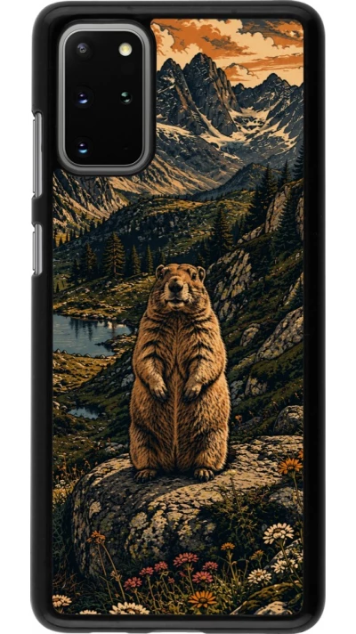 Coque Samsung Galaxy S20+ - Linocut Marmotte