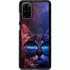 Coque Samsung Galaxy S20+ - Red Blue Cat Glasses