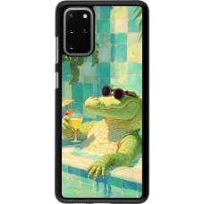 Coque Samsung Galaxy S20+ - Crocodile in the swimming pool Summer 2026