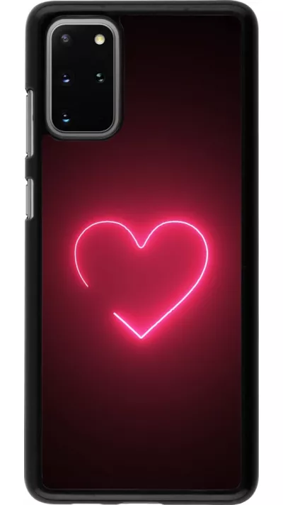 Coque Samsung Galaxy S20+ - Valentine 2023 single neon heart
