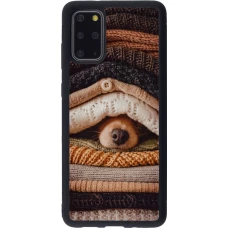 Samsung Galaxy S20+ Case Hülle - Silikon schwarz Autumn 26 Dog under the covers