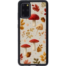 Coque Samsung Galaxy S20+ - Silicone rigide noir Autumn 26 Mushrooms and leaves