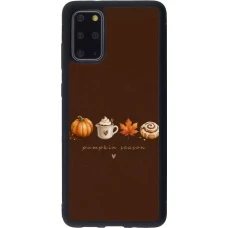 Samsung Galaxy S20+ Case Hülle - Silikon schwarz Autumn 26 Pumpkin season