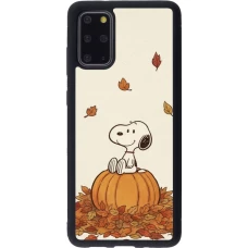 Coque Samsung Galaxy S20+ - Silicone rigide noir Autumn 26 Snoopy autumn