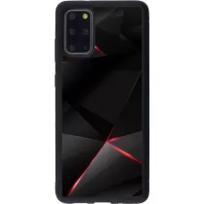 Coque Samsung Galaxy S20+ - Silicone rigide noir Black Red Lines