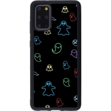 Samsung Galaxy S20+ Case Hülle - Silikon schwarz Halloween 2024 colorful ghosts