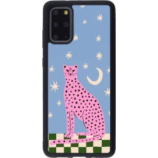 Coque Samsung Galaxy S20+ - Silicone rigide noir Pink leopard with stars 2026