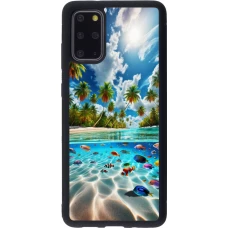 Samsung Galaxy S20+ Case Hülle - Silikon schwarz Strandparadies