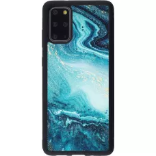 Coque Samsung Galaxy S20+ - Silicone rigide noir Sea Foam Blue