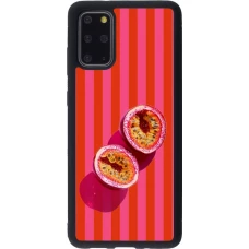 Coque Samsung Galaxy S20+ - Silicone rigide noir Passion fruit Summer 2026