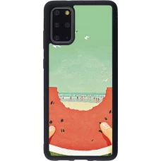 Coque Samsung Galaxy S20+ - Silicone rigide noir Views through a watermelon Summer 2026