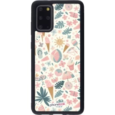 Samsung Galaxy S20+ Case Hülle - Silikon schwarz Sommer Pink Muster