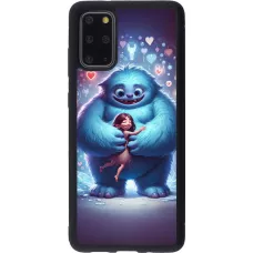 Coque Samsung Galaxy S20+ - Silicone rigide noir Valentine 2024 Fluffy Love