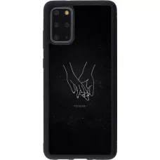 Samsung Galaxy S20+ Case Hülle - Silikon schwarz Valentine 2023 hands forever