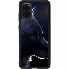 Coque Samsung Galaxy S20+ - Silicone rigide noir Wolf Shape