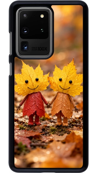 Coque Samsung Galaxy S20 Ultra - Autumn 26 Couple of leaves
