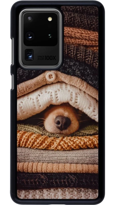 Coque Samsung Galaxy S20 Ultra - Autumn 26 Dog under the covers