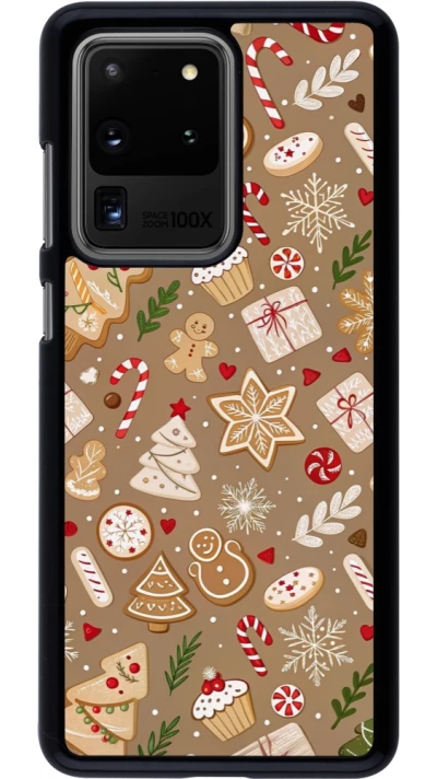 Samsung Galaxy S20 Ultra Case Hülle - Christmas 25 Pattern Ginger Cookie