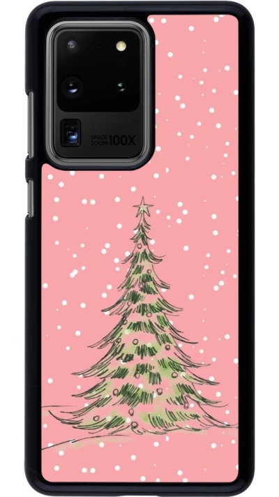 Samsung Galaxy S20 Ultra Case Hülle - Christmas 25 Pink Tree