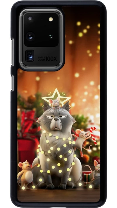 Samsung Galaxy S20 Ultra Case Hülle - Christmas 25 Xmas Cat