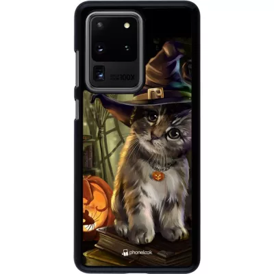 Hülle Samsung Galaxy S20 Ultra - Halloween 21 Witch cat
