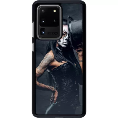 Samsung Galaxy S20 Ultra Case Hülle - Halloween 22 Tattooed Girl