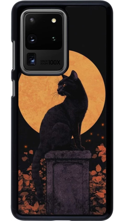 Coque Samsung Galaxy S20 Ultra - Halloween 2026 Cat Art Nouveau