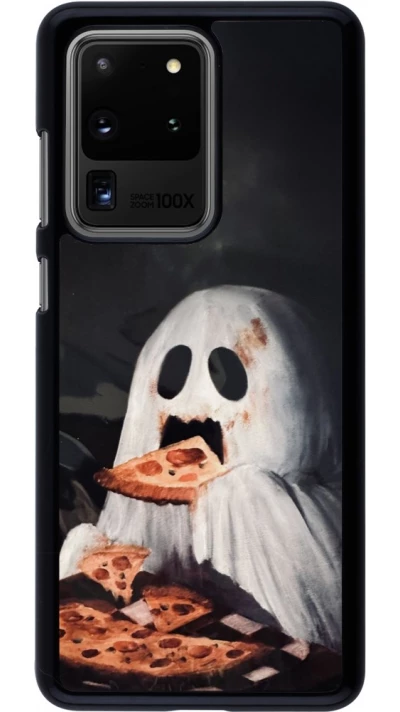 Coque Samsung Galaxy S20 Ultra - Halloween 2026 Ghost eating pizza