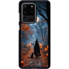Coque Samsung Galaxy S20 Ultra - Halloween 2026 Witch with a cat