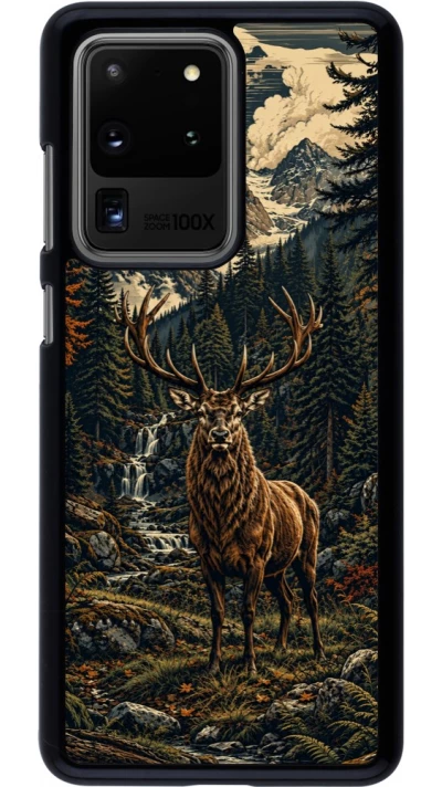 Coque Samsung Galaxy S20 Ultra - Linocut Cerf
