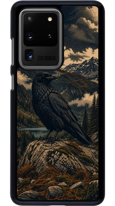 Coque Samsung Galaxy S20 Ultra - Linocut Grand Corbeau