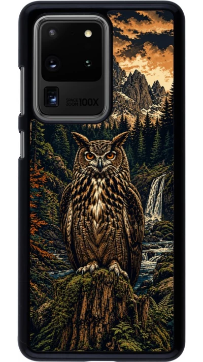 Coque Samsung Galaxy S20 Ultra - Linocut Grand-Duc